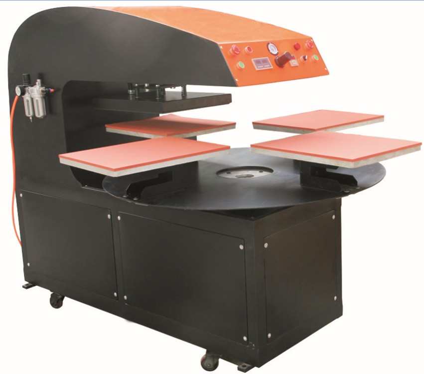 CY Voll automatische pneumatische rotierende 4-Stationen-Hochleistungs-T-Shirt Vevor Digital Transfer Stamp ing Wärme presse 16*20