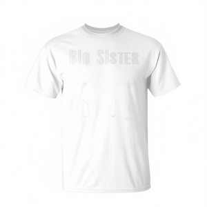 Camiseta para niña pequeña con la inscripción 'Promovida a hermana mayor' para niñas, de algodón blanco - Product Image 2