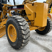 Excavatrice sur chenilles Caterpillar CAT 140H, 185 CV, lame de 3,66 m, pompe, 15 tonnes, d'occasion, d'origine japonaise, pour la construction routière