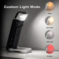 Lampe de lecture LED d'intérieur moderne à clipser sur bureau, pliable, rechargeable par USB, blanche, haute luminosité, veilleuse pour livre