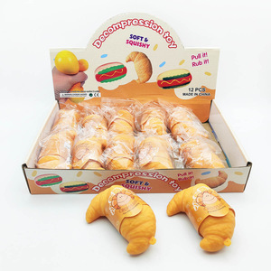 Venta Directa de Fábrica al por Mayor: Juguete Antiestrés de TPR con Forma de Hamburguesa, Juguete Sensorial Blando y Divertido de TPR para Aliviar el Estrés - Product Image 2