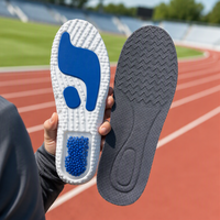 Semelles intérieures amortissantes en PU pour chaussures de sport - Élastiques, absorbant les chocs, anti-transpiration, respirantes et confortables