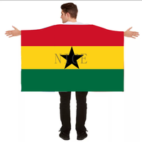 Cape drapeau personnalisée des Îles Vierges, imprimée, en polyester, tenue patriotique pour festivals et célébrations