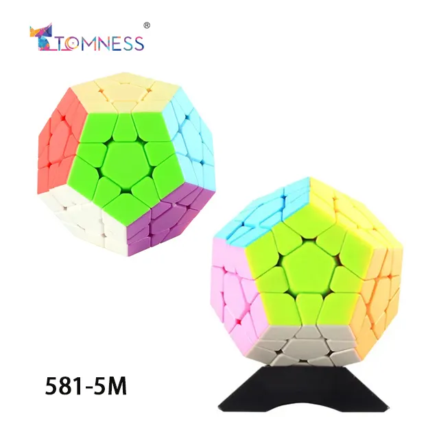 professional 7.4cm anti stress puzzle 12 surfaces speed megaminxed cube with 3 layer