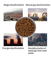 Katalis Desulfurizer Ferik Oksida Fe2o3 3.8/4.2mm untuk Penghapusan Hidrogen Sulfida Dari Biogas, Gas, Gas Air dan Gas Koksin