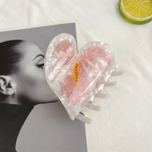 <span class=keywords><strong>Pince</strong></span> à <span class=keywords><strong>cheveux</strong></span> Yuxi Custom Sheila Wasai en acétate artificiel, motif Anthurium tropical, style Hawaïen, <span class=keywords><strong>pince</strong></span> griffe florale tendance - Product Image 5