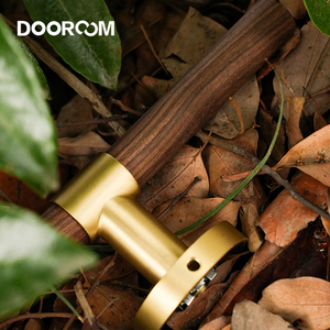 Dooroom Fabricants de serrures de <span class=keywords><strong>porte</strong></span> en laiton pour la maison, ensemble de poignées de <span class=keywords><strong>porte</strong></span> en bois grainé de luxe léger pour hôtels et appartements - Product Image 4