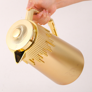 1L màu hồng thủy tinh bên trong phích dallah Arabic chân không <span class=keywords><strong>Flask</strong></span> Jug cà phê nồi với xử lý tùy chỉnh cho gia đình khách sạn nhà hàng - Product Image 6
