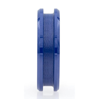 Blau-weißer Keramik-Ringkern für DIY-Einlage, personalisierter Ehering, Keramik-Blanko-Ring, romantischer Modeschmuck für Frauen