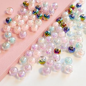 51065 Wholesale 8mm Plated UV <strong>Magic</strong> AB Color Acrylic Round DIY <strong>Beads</strong> Bright Loose Inner <strong>Beads</strong> for Jewelry Making - Product Image 2