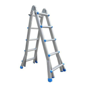 <span class=keywords><strong>Escalera</strong></span> Telescópica Plegable de Aluminio, Diseño Moderno, Portátil, de <span class=keywords><strong>3</strong></span> Peldaños en Zigzag, para Uso en Apartamentos - Product Image 4