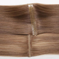 Extensions de cheveux humains Remy de qualité salon supérieure, trame papillon invisible à micro-perles, double tirage