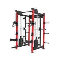Machine d'entraînement multifonctionnelle en acier commercial, barre de musculation, rack de squat Smith, exercices pour les jambes et la poitrine, équipement de fitness de haute qualité