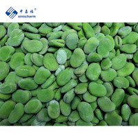 Sinocharm BRC-A Produit 4 étoiles 15-30MM IQF Vert Fève 1kg Marques OEM Fèves entières congelées de Chine
