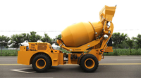 Bétonnière mobile auto-chargeante SLM3500S, poids opérationnel 8100 kg, capacité du tambour 5,3 m³, avec benne de chargement hydraulique