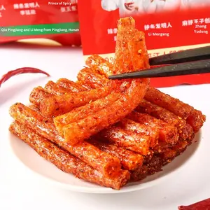 Strisce morbide piccanti principe 360g 20 sacchetti snack piccanti di cereali salati speciali Hunan nostalgici snack di oggetti caldi di celebrità su Internet - Product Image 3