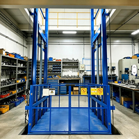 Plateforme élévatrice de marchandises électrique hydraulique à commande PLC, capacité de charge de 0,5 à 50 tonnes, pour usage intensif