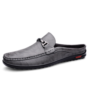 <span class=keywords><strong>Mules</strong></span> pour hommes sabots Penny mocassins chaussures plates Gommino sandales à enfiler pantoufles à enfiler pantoufles à enfiler en cuir à bout fermé - Product Image 2
