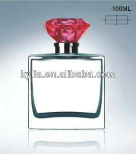 <span class=keywords><strong>Kylia</strong></span> En Verre Carré Bouteille De Parfum, 100 Ml Bouteille En Verre De Parfum, Atomiseur De Parfum Rechargeable - Product Image 2