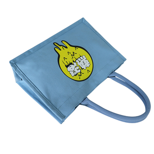 12oz Blue Structured Canvas Tote <b>Bag</b> – High Quality Heavy Duty with Custom Color & Logo, Factory Direct Wholesale Price for Bulk - Product Image 4