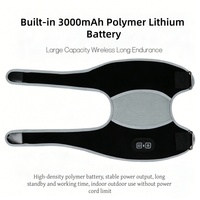 Sabuk Pijat Lutut Nirkabel Isi Ulang 3 in 1 dengan Chip Infrared LED Pad Terapi Cahaya Merah untuk Relaksasi Otot dan Sendi