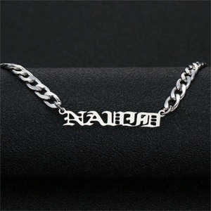 Accesorios de Moda Unisex, Joyería para Hombre y Mujer, Collar con Nombre Personalizado en Acero Inoxidable - Product Image 4