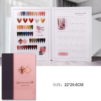 Livre d'affichage de vernis à ongles de haute qualité, carte de couleurs goutte d'eau avec poignée pour présentoir de vernis gel, fournitures pour ongles