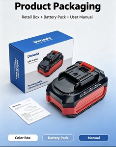 Batterie de remplacement 18V BL1860B en forme de prisme 4Ah 72W à semi-conducteurs pour perceuse sans fil, 500 cycles, en stock - Product Image 3