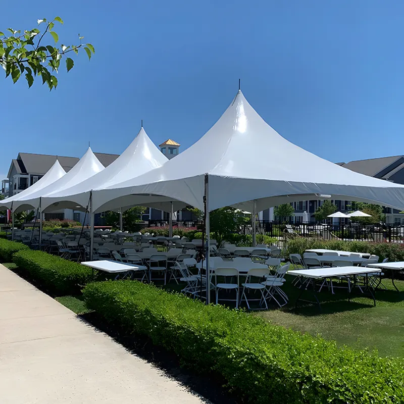Wedding Marquee Tent Outdoor For 100 People Aluminum High Peak Pagoda Canopy Party Tent 20X20 High Peak Tent