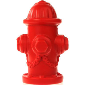 Balles anti-stress hydrant d'incendie personnalisables en caoutchouc moulé pour pompiers, cadeaux publicitaires, goodies pour salons professionnels, vente en gros - Product Image 1
