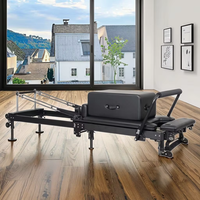 Machine de Pilates pliable de haute qualité, Reformer de Pilates pliable en aluminium vert personnalisé pour studio, Maquina Pilates Yoga