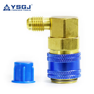 एयर कंडीशनिंग फिटिंग कनेक्टर R1234yf से r1234yf कार एसी कई गुना गेज उच्च और कम दबाव त्वरित कूपलर एडाप्टर - Product Image 6