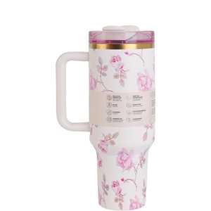 <span class=keywords><strong>Vaso</strong></span> Térmico Personalizado con Estampado Floral 3D para Stan Cup de 40 oz con Asa, Taza de Viaje, Bicchiere Isolato, <span class=keywords><strong>Vaso</strong></span> Aislado, Gobelet Isotherme - Product Image 6