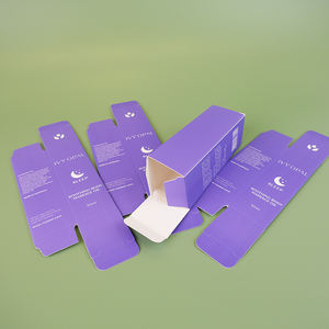 صندوق تغليف زجاجات الزيوت العطرية من الورق المقوى لمستحضرات التجميل، قابل للطي ومطبوع بشعار مخصص، صديق للبيئة للشركات الصغيرة - Product Image 5