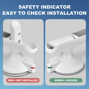No Drill <strong>Suction</strong> Grab Bar Bathroom Safety <strong>Handle</strong> Anti-Slip <strong>Shower</strong> <strong>Handle</strong> for Elderly Toilet Support - Product Image 3