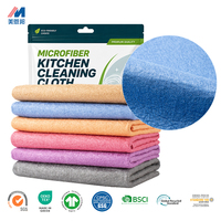 Chiffon de nettoyage en microfibre sans bords, super absorbant et haute résistance à la traction, pour cuisine et salle de bain, prix de gros pour commandes en gros
