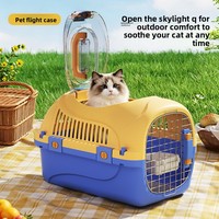 Boîte à chat classique portable anti-stress en plastique pour chats de 5 kg