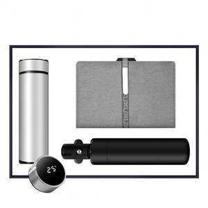 Set de Regalo Empresarial Personalizado con Logotipo para Navidad y Año Nuevo, con Libreta, Paraguas y Taza Térmica para Eventos de Inauguración - Product Image 5