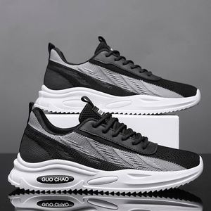 Chaussures de sport légères en maille tissée respirante pour hommes, nouvelle mode estivale, chaussures de course décontractées confortables - Product Image 2