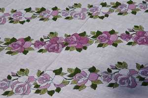 ผ้าปูโต๊ะพิมพ์ลายดอกไม้ทำจากผ้าลินินขนาด60x90นิ้ว - Product Image 3