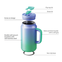 Nouveau design de gobelets isolés personnalisés Adventure Tasse Caffe en gros