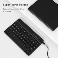 Étui pour clavier sans fil en cuir PU TPU pour iPad 10e génération 10.9 pouces Housse de protection