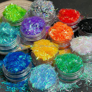 Kerajinan Glitter bentuk daun Maple musim gugur <span class=keywords><strong>Multi</strong></span> warna untuk kerajinan tangan Slime seni Resin seni kuku - Product Image 5