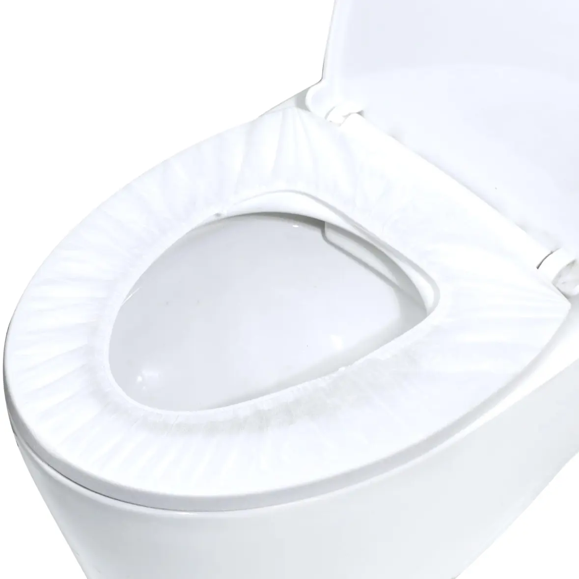 Capa de assento de vaso sanitário descartável portátil para hotéis de viagem * Banheiros públicos de aeronaves (embalados individualmente)