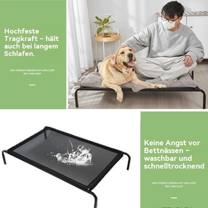 Luxe rechthoekige draagbare koelmat van mesh voor grote honden, binnen/buiten, kauwbestendig, heavy-duty, ademend, zomer/winter hondenbed - Product Image 4