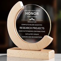 Trophée en bois massif personnalisé HBL, plaque de récompense gravée pour les cadeaux de salons professionnels et les cadeaux de bienvenue