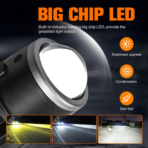 Raych W20 Cube <span class=keywords><strong>LED</strong></span> Sương Mù Ánh Sáng 90W Kép Màu Vàng Trắng 6000K 3000K 2 Inch Đèn Pha Chiếu Chống Thấm Nước IP67 Cho Xe - Product Image 4