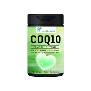 Offre Spéciale CoQ10 100mg Gélules Végétales 120 Unités avec Extrait de Poivre Noir Huile MCT Soutient la Santé Cardiaque Énergie Cellulaire Antioxydant - Product Image 1
