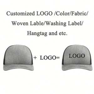 Gorras Trucker Richardson 112 Personalizadas de Alta Calidad, Gorra Snapback de 6 Paneles con Parche de Cuero, Gorra Trucker de Malla Lisa para Hombre - Product Image 3