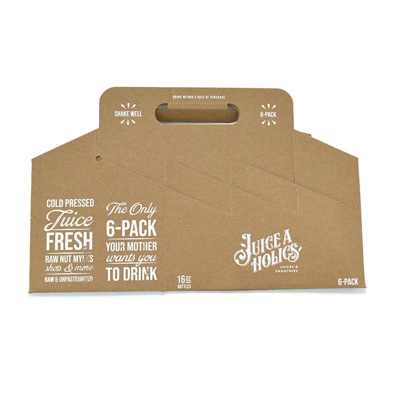 OEM логотип упаковочная коробка для пива гофрированный картон бумажная упаковка 6 упаковок держатель для пивных бутылок для напитков